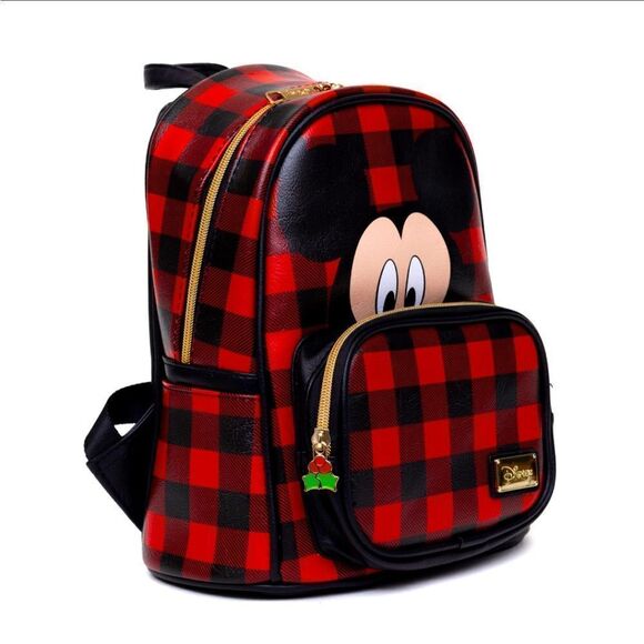 Disney Plaid Mickey Mouse Mini Backpack - Picture 1 of 6